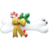 Dog Bone with Holly Personalized Christmas Ornament - Lovable Ornaments