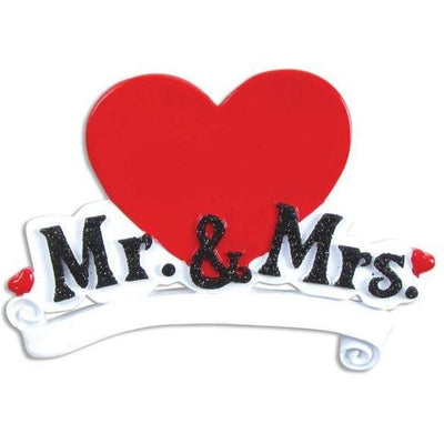 Mr. and Mrs. Personalized Christmas Ornament - Lovable Ornaments
