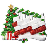 Stockings on Bannister Family Ornament - Lovable Ornaments
