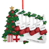 Stockings on Bannister Family Ornament - Lovable Ornaments
