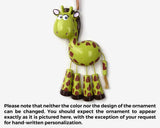Giraffe Personalized Christmas Ornament - Lovable Ornaments