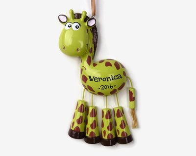 Giraffe Personalized Christmas Ornament - Lovable Ornaments