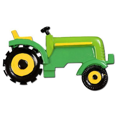 Green Tractor Personalized Christmas Ornament - Lovable Ornaments